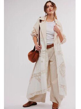 FREE PEOPLE Women's Lily Duster Size XS In Ivory